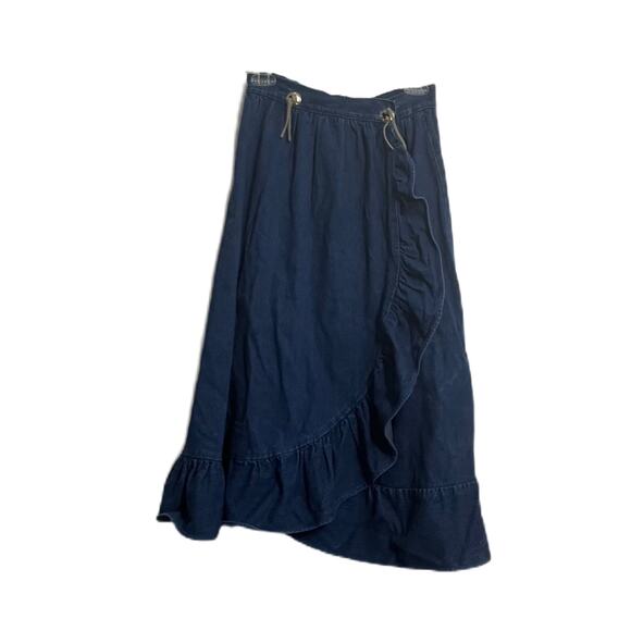 Vintage 1980s Cherokee Denim Wrap Skirt Size 8 Style J4210 - Picture 1 of 3